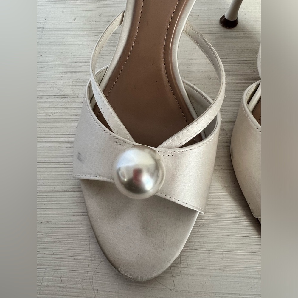 ZARA beautiful satin heels sandals - Picture 2 of 5